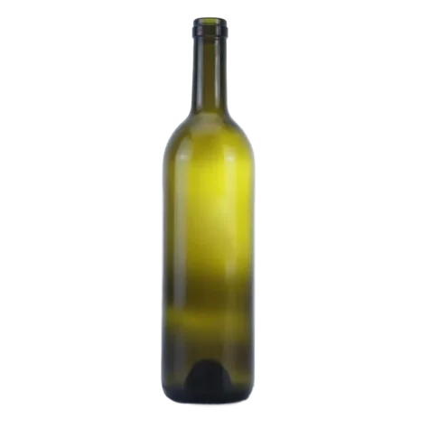 Green 750ml glass wine bottle for bottling homemade wine