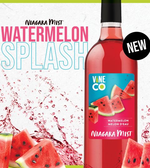Niagara Mist Watermelon Splash wine kit promotional graphic