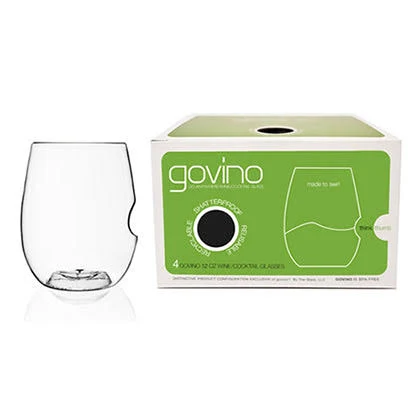 Govino Shatterproof Stemless Wine Glass Set