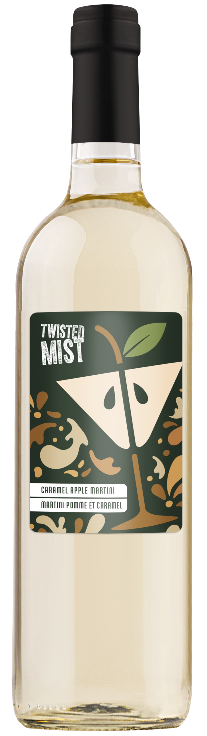 Twisted Mist Caramel Apple Martini wine bottle